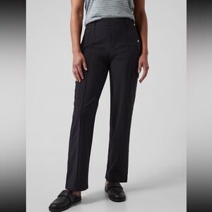 Athleta Vienna Cargo Pant Straight Travel Lightweight Pockets black small